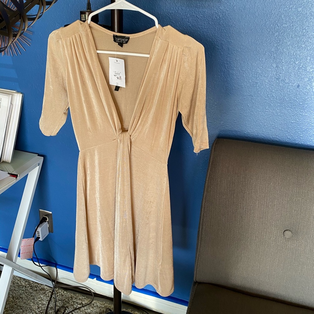 Topshop Nude colored dress NWT
